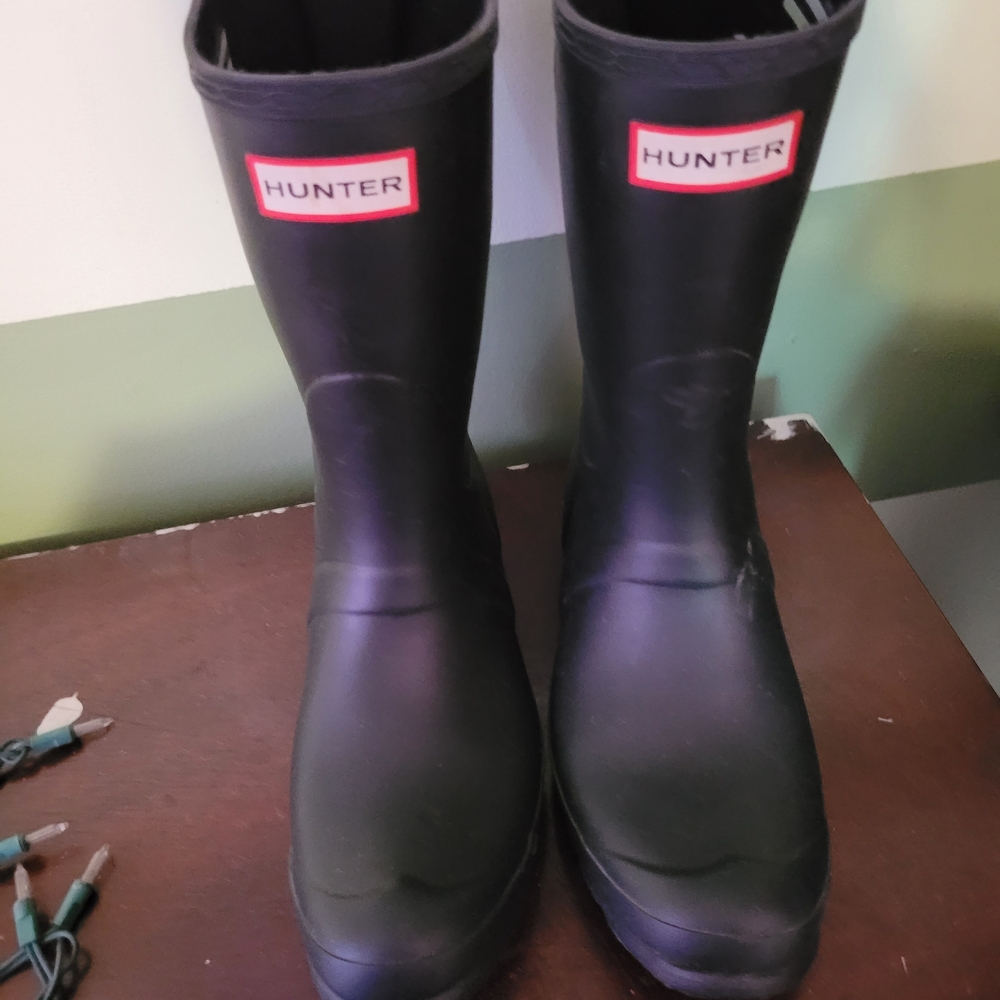 Hunter Black Rain Boots MI